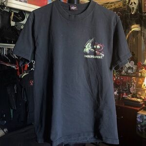 Independent Black Graphic Image of Eyes with Hammer Tee-Shirt